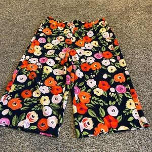 floral flowy capri pants